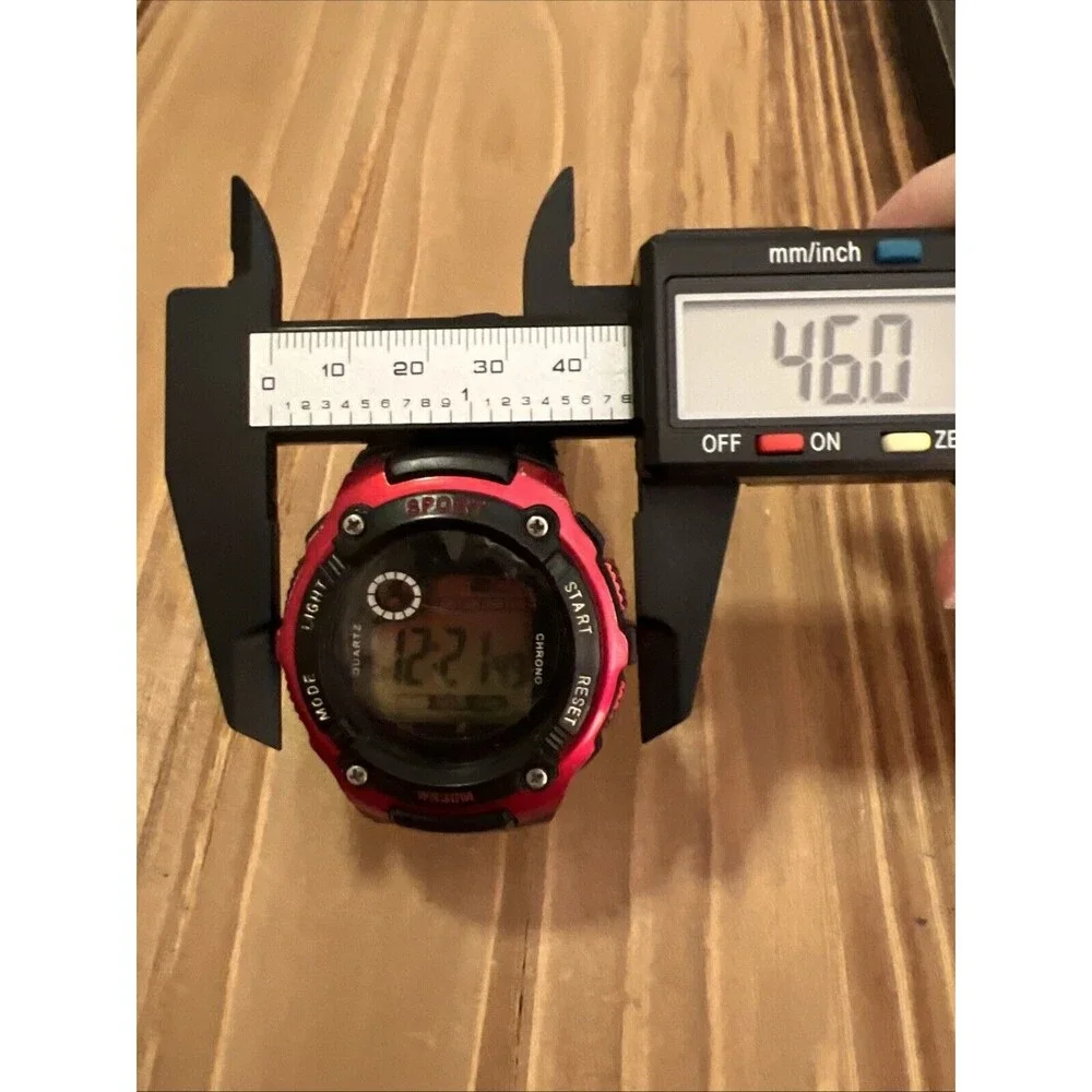 Unbranded Red And Black Modded Sports Watch screen protector on